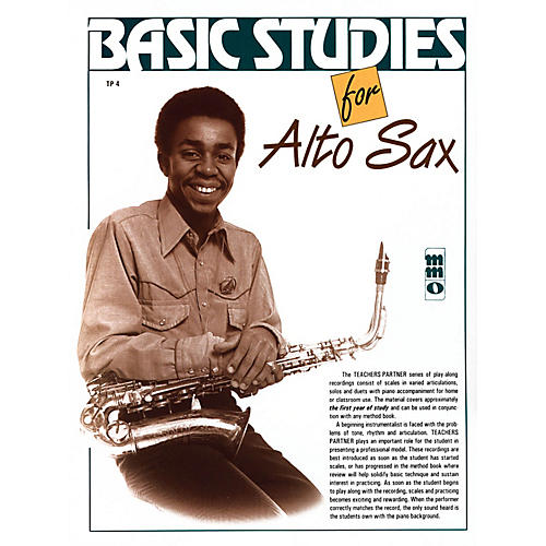 Basic Studies for Alto Sax (Teacher's Partner) Music Minus One Series Book with CD