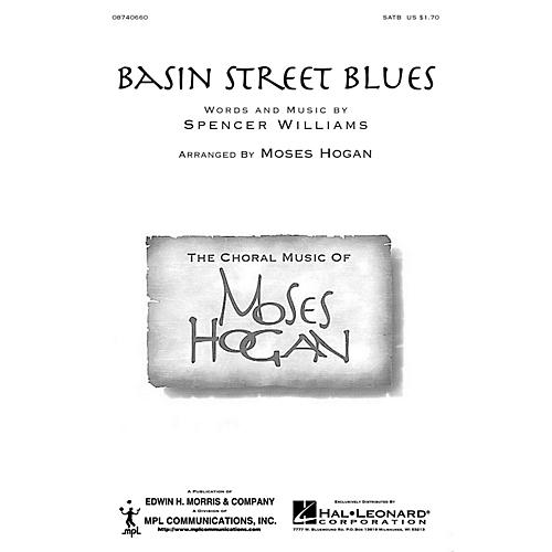 Hal Leonard Basin Street Blues SATB arranged by Moses Hogan