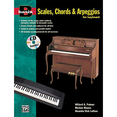Alfred Basix Scales Chords & Arpeggios for Keyboard (Book/CD)