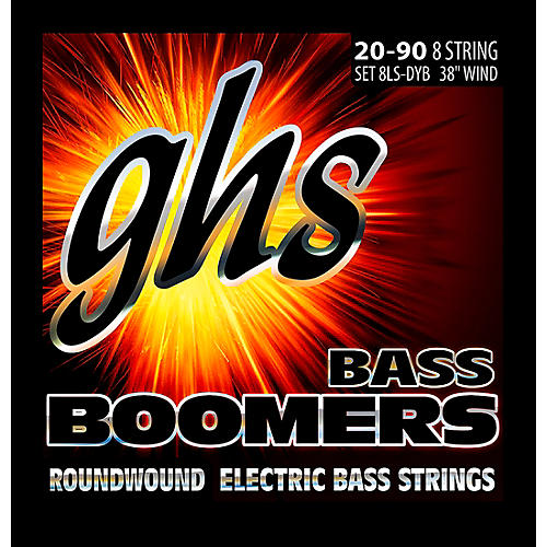 Bass Boomers 8-String Roundwound Bass Strings (40-90) with Octave Strings