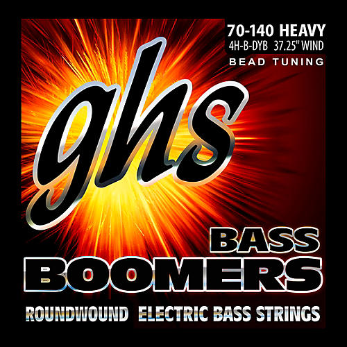 GHS Bass Boomers Roundwound Bass Strings BEAD Tuning Heavy 70-140