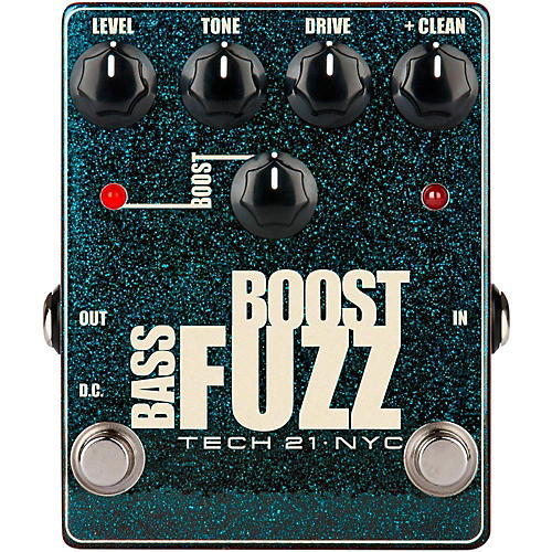 Bass Boost Fuzz Metallic Effects Pedal