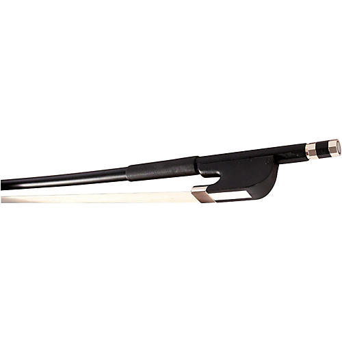 Glasser Bass Bow Fiberglass Half-Lined Frog Leatherette Grip 1/8 Size French