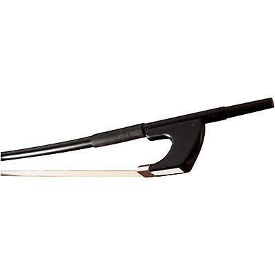 Glasser Bass Bow Fiberglass Half-Lined Frog Leatherette Grip