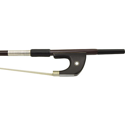 Glasser Bass Bow French Advanced Composite, Fully-Lined Ebony Frog, Nickel Wire Grip