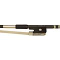 Glasser Bass Bow French Braided Carbon Fiber Round, Fully Lined Ebony Frog, Nickel Wire Grip & Tip German, Round 3/4 SizeFrench, Octagonal 3/4 Size