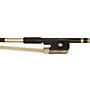 Glasser Bass Bow French Braided Carbon Fiber Round, Fully Lined Ebony Frog, Nickel Wire Grip & Tip French, Octagonal 3/4 Size
