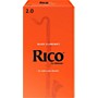 Rico Bass Clarinet Reeds, Box of 25 Strength 2