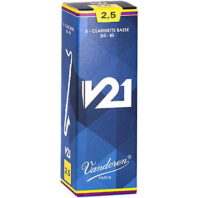 Vandoren Bass Clarinet V21 Reeds Box of 5