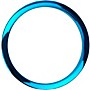 Bass Drum O's Bass Drum O Port Ring Blue Chrome 6 in.