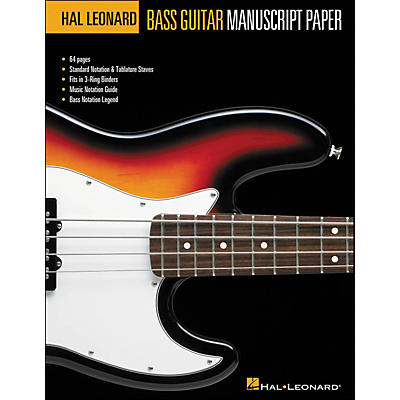 Hal Leonard Bass Guitar Manuscript Paper (8.5 X11 )