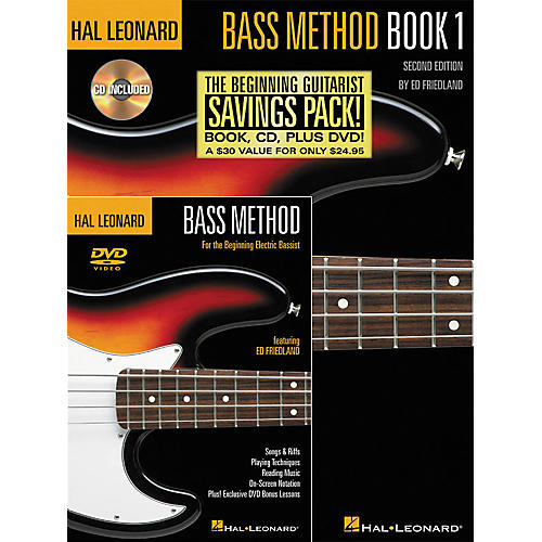Hal Leonard Bass Method Beginner's Pack Book