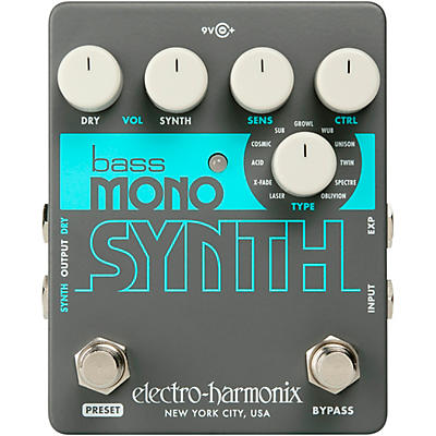 Electro-Harmonix Bass Mono Synth Bass Effects Pedal