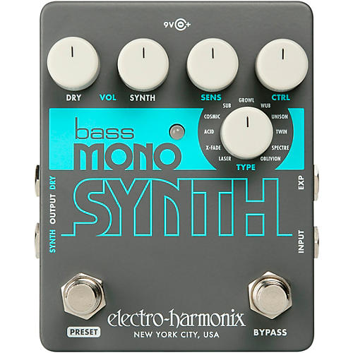 Electro-Harmonix Bass Mono Synth Bass Effects Pedal