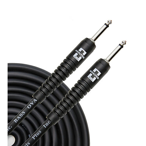 Bass Oval Instrument Cable with Overmold Plug w/Straight-Straight Plugs
