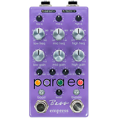 Empress Effects Bass ParaEq EQ and Boost Effects Pedal