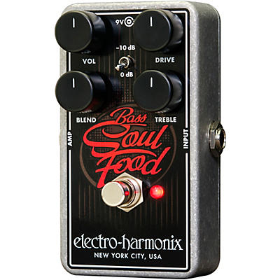 Electro-Harmonix Bass Soul Food Overdrive Guitar Effects Pedal