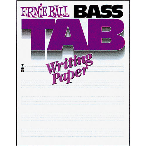 Bass Tab Writing Paper