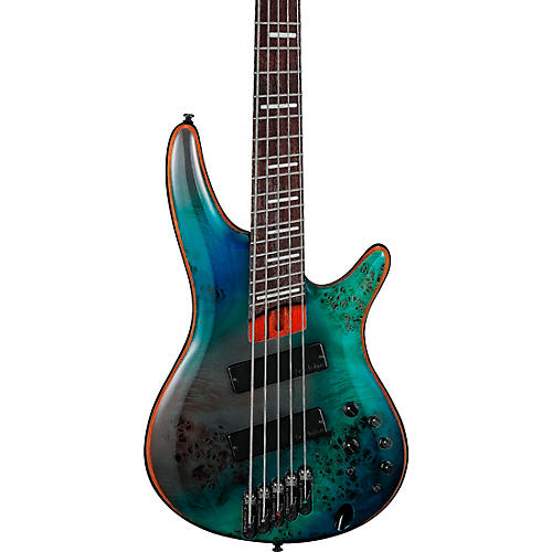 Ibanez Bass Workshop Multi Scale SRMS805 5-String Electric Bass Tropical Seafloor