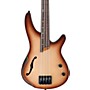 Ibanez Bass Workshop SRH500F Fretless Electric Bass Guitar - Flat Natural Browned Burst