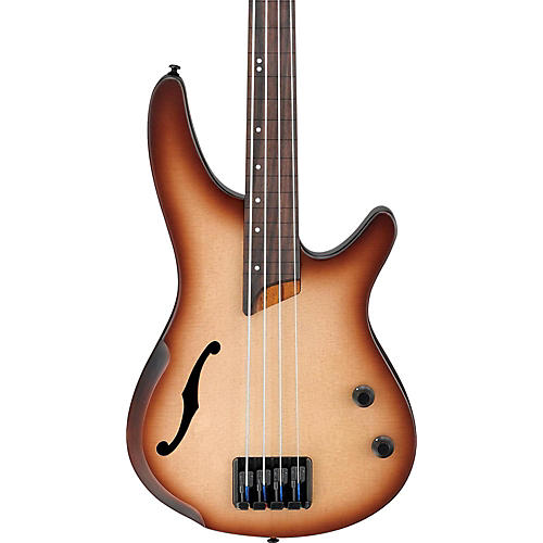 Ibanez Bass Workshop SRH500F Fretless Electric Bass Condition 1 - Mint Flat Natural Browned Burst