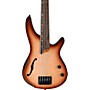 Ibanez Bass Workshop SRH505F Fretless 5-String Electric Bass Guitar - Flat Natural Browned Burst