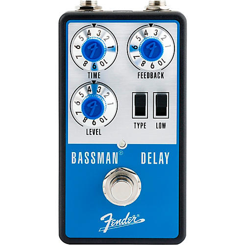 Fender Bassman Delay Effects Pedal Aluminum Blue