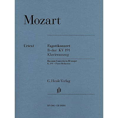 G. Henle Verlag Bassoon Concerto in B-flat Major, K. 191 Henle Music Folios Series Softcover