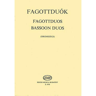 Editio Musica Budapest Bassoon Duos EMB Series Composed by Various