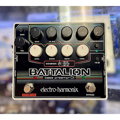 Electro-Harmonix Battalion Bass Preamp And Di Bass Effect Pedal