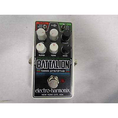 Electro-Harmonix Battalion Bass Preamp & Overdrive Effects Pedal Bass Effect Pedal