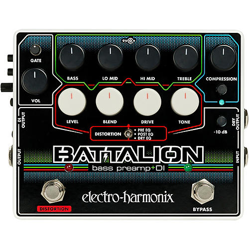 Electro-Harmonix Battalion Bass Preamp and DI Pedal