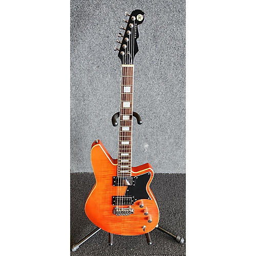 Reverend Bayonet Solid Body Electric Guitar Trans Orange