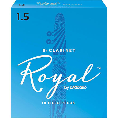 Rico Royal Bb Clarinet Reeds, Box of 10 Strength 1.5