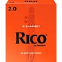 Rico Bb Clarinet Reeds, Box of 10 Strength 2