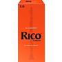 Rico Bb Clarinet Reeds, Box of 25 Strength 3