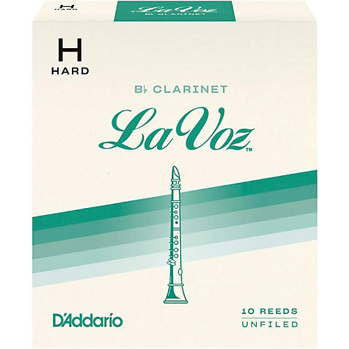 La Voz Bb Clarinet Reeds Hard Box of 10