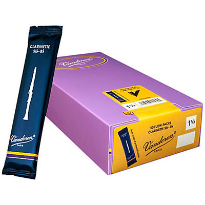Vandoren Bb Clarinet Traditional Reed Box of 50