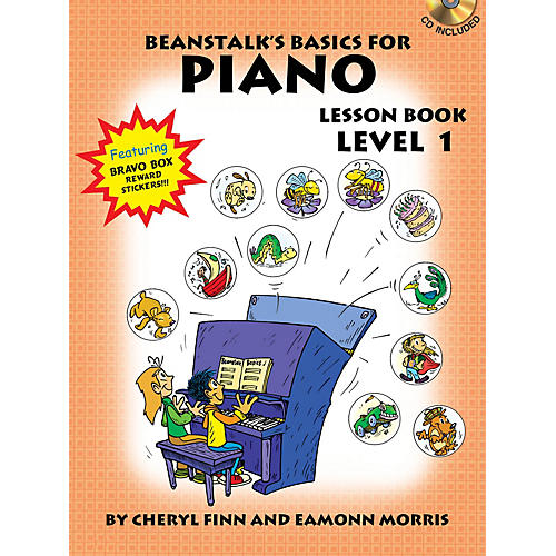Beanstalk's Basics for Piano (Lesson Book Level 1) Willis Series Softcover with CD Written by Cheryl Finn
