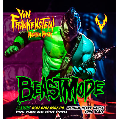 Von Frankenstein Monster Gear BeastMode Nickel Plated Bass Strings