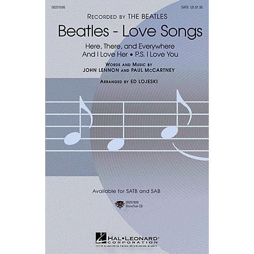 Hal Leonard Beatles - Love Songs ShowTrax CD Arranged by Ed Lojeski
