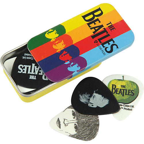 Beatles Stripes Pick Tin - 15 Medium Picks
