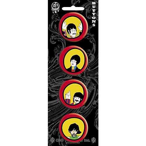 Beatles Yellow Submarine Button set (4 piece)