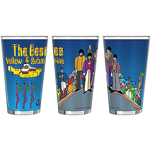 Beatles Yellow Submarine Hill Sublimated Pint