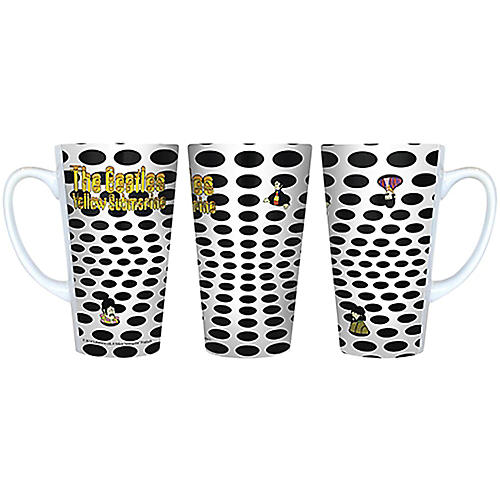 Beatles Yellow Submarine Holes Latte Mug
