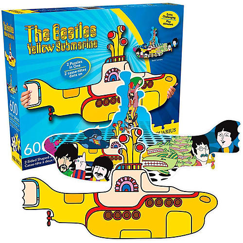 Beatles Yellow Submarine Shaped 2-sided Puzzle
