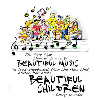 Hal Leonard Beautiful Music, Beautiful Children Print (12x12 Unframed Print) Composed by Cheryl Lavender