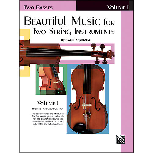 Alfred Beautiful Music for Two String Instruments Book I 2 Basses