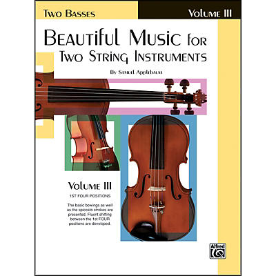 Alfred Beautiful Music for Two String Instruments Book III 2 Basses