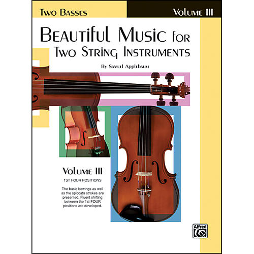 Alfred Beautiful Music for Two String Instruments Book III 2 Basses